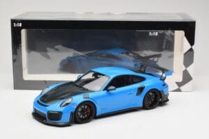 Porsche 911 991.2 GT2 RS Zils ar Melniem Diskiem Minichamps 1:18 155068308 Metāls — attēls 6 no 6