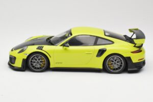 Porsche 911 991.2 GT2 RS Laima Zaļš ar Sudraba Diskiem Minichamps 1:18 155068309 Metāls — attēls 3 no 6