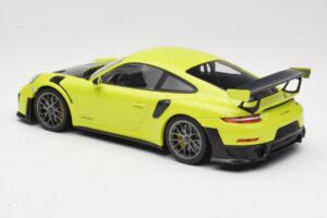 Porsche 911 991.2 GT2 RS Laima Zaļš ar Sudraba Diskiem Minichamps 1:18 155068309 Metāls — attēls 5 no 6