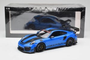 Porsche 911 991.2 GT2 RS MR Racing Zils Minichamps 1:18 MR-911-GT2RS-1806 Metāls — attēls 6 no 6