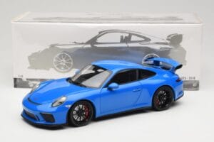 Porsche 911 991.2 GT3 Zils Minichamps 1:18 110067024 Metāls — attēls 8 no 8