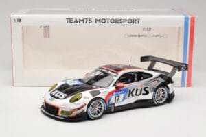 Porsche 911 991.2 GT3 R #17 Kues Team 75 Bernhard M. Christensen / K. Cairoli 24 Hours of Nurburgring 2018 Minichamps 1:18 15 — attēls 6 no 6