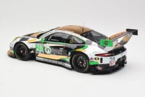 Porsche 911 991.2 GT3 R #28 Alegra Motorsports D. de Quesada / M. Morad Class Winners 24 Hours of Daytona 2017 Minichamps 1:1 — attēls 5 no 6