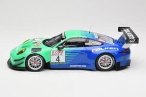 Porsche 911 991.2 GT3 R #4 Falken K. Bachler / M. Ragginger VLN Winner Round 6 2018 Minichamps 1:18 153186994 Metāls — attēls 3 no 6