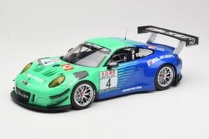 Porsche 911 991.2 GT3 R #4 Falken K. Bachler / M. Ragginger VLN Winner Round 6 2018 Minichamps 1:18 153186994 Metāls