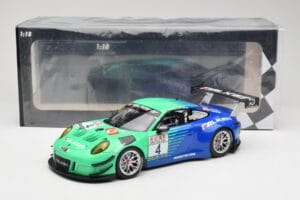 Porsche 911 991.2 GT3 R #4 Falken K. Bachler / M. Ragginger VLN Winner Round 6 2018 Minichamps 1:18 153186994 Metāls — attēls 6 no 6