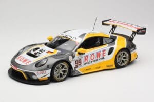 Porsche 911 991.2 GT3 R #99 Rowe Racing D. Olsen / M. Campbell 24 Hours of Spa 2019 Minichamps 1:18 155196099 Metāls