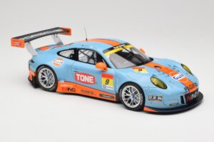 Porsche 911 991.2 GT3 R Pacific Gulf Racing #9 J. Lammers / K. Miura Super GT 300 Series 2017 Minichamps 1:18 155176909 Metāl — attēls 4 no 6