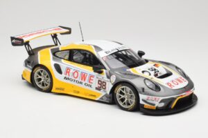 Porsche 911 991.2 GT3 R Rowe Racing #98 N. Muller / R. Dumas / M. Jaminet 24 Hours of Spa 2019 Minichamps 1:18 155196098 Metā — attēls 4 no 6