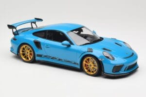 Porsche 911 991.2 GT3 RS Zils ar Zelta Diskiem Minichamps 1:18 155068222 Metāls — attēls 4 no 6