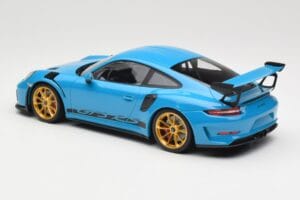 Porsche 911 991.2 GT3 RS Zils ar Zelta Diskiem Minichamps 1:18 155068222 Metāls — attēls 5 no 6