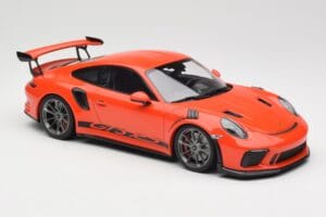 Porsche 911 991.2 GT3 RS Lava Orange & Sudraba Diski Minichamps 1:18 155068225 Metāls — attēls 4 no 6