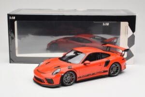 Porsche 911 991.2 GT3 RS Lava Orange & Sudraba Diski Minichamps 1:18 155068225 Metāls — attēls 6 no 6