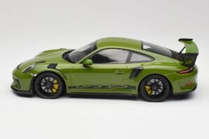 Porsche 911 991.2 GT3 RS Lizard Zaļš Ar Melniem Diskiem Minichamps 1:18 155068233 Metāls — attēls 3 no 6