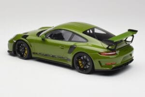 Porsche 911 991.2 GT3 RS Lizard Zaļš Ar Melniem Diskiem Minichamps 1:18 155068233 Metāls — attēls 5 no 6