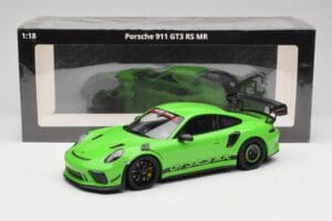 Porsche 911 991.2 GT3 RS Manthey Racing Racing Zaļš Minichamps 1:18 MR-911-GT3RS-1802 Metāls — attēls 6 no 6