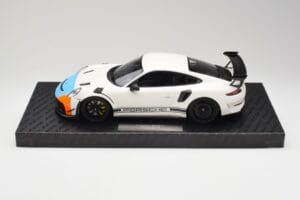 Porsche 911 991.2 GT3 RS Manthey Racing Balts & Zils & Oranžs Minichamps 1:18 MR-911-GT3RS-1805 Metāls