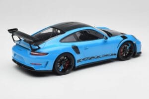 Porsche 911 991.2 GT3 RS Miami Zils Weissach Package & Melni Magnija Riteņi Minichamps 1:18 153068231 Metāls — attēls 2 no 6