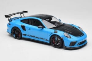 Porsche 911 991.2 GT3 RS Miami Zils Weissach Package & Melni Magnija Riteņi Minichamps 1:18 153068231 Metāls — attēls 4 no 6
