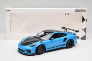 Porsche 911 991.2 GT3 RS Miami Zils Weissach Package & Melni Magnija Riteņi Minichamps 1:18 153068231 Metāls — attēls 6 no 6