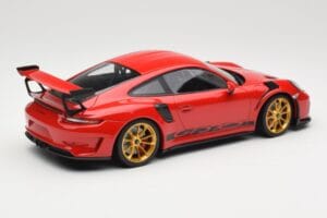 Porsche 911 991.2 GT3 RS Sarkans ar Zelta Diskiem Minichamps 1:18 155068220 Metāls — attēls 2 no 6