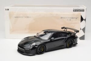 Porsche 911 991.2 GT3 RS Weissach Package Melns Ar Melniem Diskiem Minichamps 1:18 153068321 Metāls — attēls 6 no 6