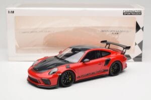 Porsche 911 991.2 GT3 RS Weissach Package Guards Red Melni Diski Minichamps 1:18 153068223 Metāls — attēls 6 no 6