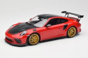 Porsche 911 991.2 GT3 RS Weissach Package Guards Red Zelta Magnija Diski Minichamps 1:18 153068236 Metāls