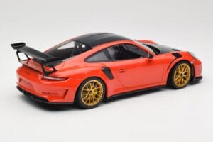 Porsche 911 991.2 GT3 RS Weissach Package Lava Orange Zelta Magnija Diski Minichamps 1:18 153068227 Metāls — attēls 2 no 6