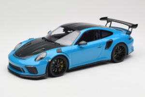 Porsche 911 991.2 GT3 RS Weissach Package Shark Blue Melni Magnija Diski Minichamps 1:18 153068224 Metāls