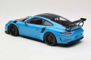 Porsche 911 991.2 GT3 RS Weissach Package Shark Blue Melni Magnija Diski Minichamps 1:18 153068224 Metāls — attēls 5 no 6