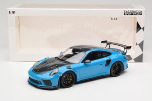 Porsche 911 991.2 GT3 RS Weissach Package Shark Blue Melni Magnija Diski Minichamps 1:18 153068224 Metāls — attēls 6 no 6