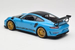 Porsche 911 991.2 GT3 RS Weissach Package Shark Blue Wording Zelta Magnija Diski Minichamps 1:18 153068237 Metāls — attēls 5 no 6