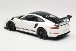 Porsche 911 991.2 GT3 RS Weissach Package Balts Wording Melni Magnija Diski Minichamps 1:18 153068225 Metāls — attēls 5 no 6