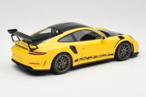 Porsche 911 991.2 GT3 RS Dzeltens Weissach Package Platinum Wheels Minichamps 1:18 155068221 Metāls — attēls 2 no 6