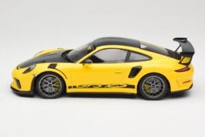 Porsche 911 991.2 GT3 RS Dzeltens Weissach Package Platinum Wheels Minichamps 1:18 155068221 Metāls — attēls 3 no 6