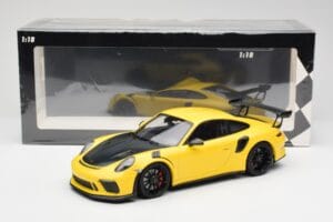 Porsche 911 991.2 GT3 RS Dzeltens ar Melniem Diskiem Minichamps 1:18 155068231 Metāls — attēls 6 no 6
