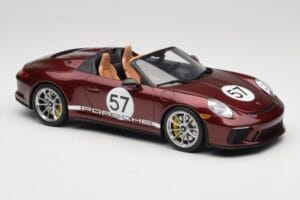 Porsche 911 991.2 Speedster Heritage Edition Cherry Metallic GT Spirit 1:18 GT929 Sveķi — attēls 4 no 6