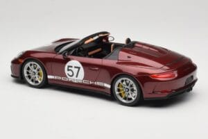 Porsche 911 991.2 Speedster Heritage Edition Cherry Metallic GT Spirit 1:18 GT929 Sveķi — attēls 5 no 6