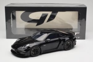 Porsche 911 992 Brabus 900 Rocket-R Obsidian Black GT Spirit 1:18 GT502 Sveķi — attēls 6 no 6