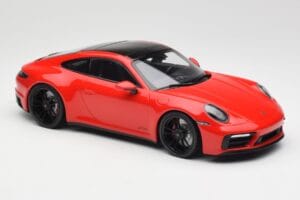Porsche 911 992 Carrera 4 GTS Sarkans Minichamps 1:18 155063100 Metāls — attēls 4 no 6