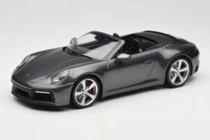 Porsche 911 992 Carrera 4S Kabriolets Agate Grey Metallic Minichamps 1:18 155067336 Metāls