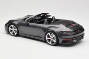 Porsche 911 992 Carrera 4S Kabriolets Agate Grey Metallic Minichamps 1:18 155067336 Metāls — attēls 5 no 6