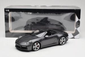 Porsche 911 992 Carrera 4S Kabriolets Agate Grey Metallic Minichamps 1:18 155067336 Metāls — attēls 6 no 6
