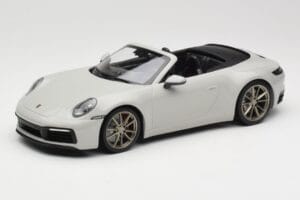Porsche 911 992 Carrera 4S Kabriolets Pelēks Minichamps 1:18 155067335 Metāls