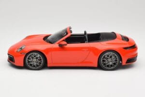 Porsche 911 992 Carrera 4S Kabriolets Oranžs Minichamps 1:18 155067334 Metāls — attēls 3 no 6