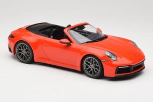Porsche 911 992 Carrera 4S Kabriolets Oranžs Minichamps 1:18 155067334 Metāls — attēls 4 no 6