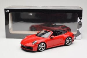 Porsche 911 992 Carrera 4S Kabriolets Sarkans Minichamps 1:18 155067331 Metāls — attēls 6 no 6