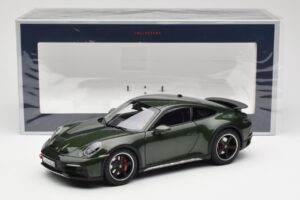 Porsche 911 992 Dakar Oak Zaļš Metālisks Norev 1:18 187241 Metāls — attēls 9 no 9