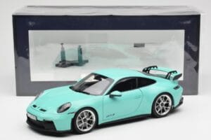Porsche 911 992 GT3 Mint Zaļš Norev 1:18 187316 Metāls — attēls 8 no 8